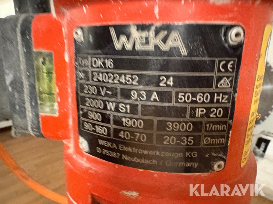 Kärnborrstativ med motor och tillbehör