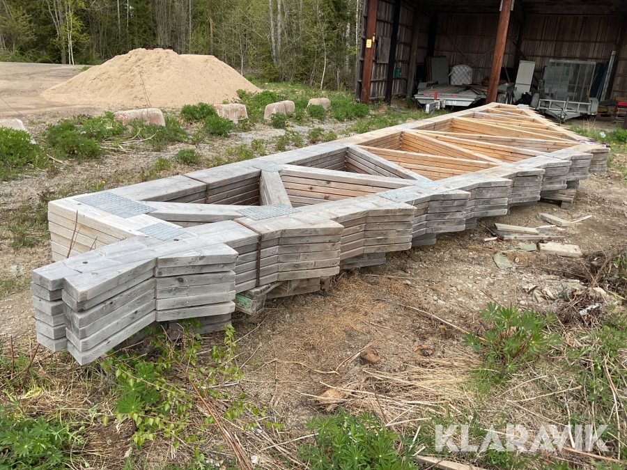 Komplett stomme till maskinhall/förvaringsbyggnad 24x12m