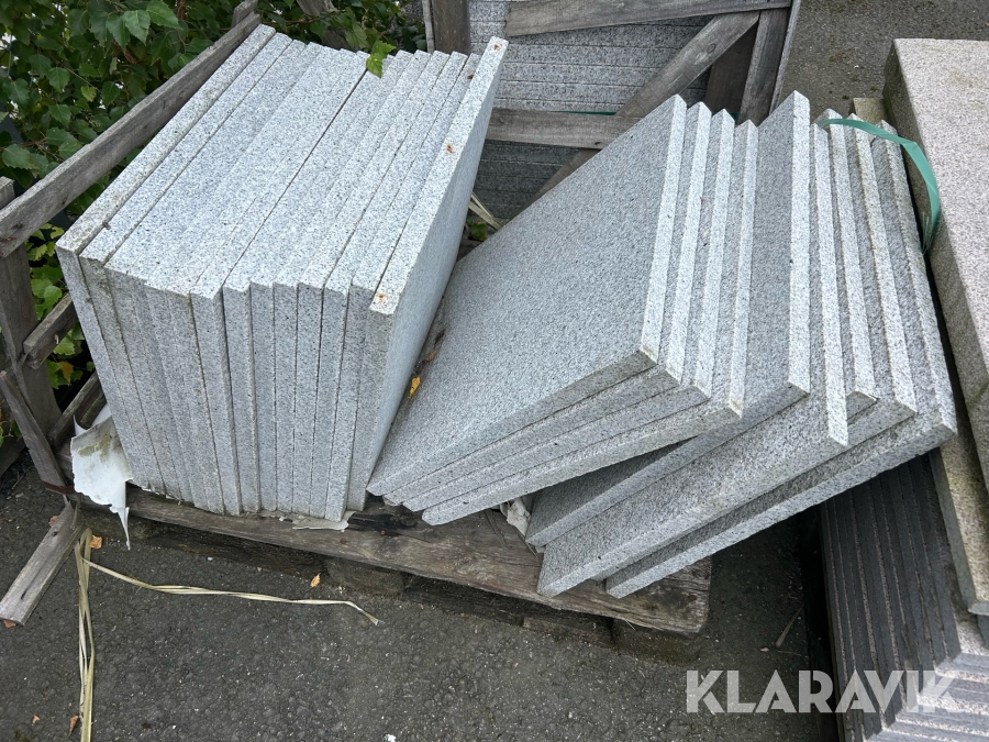 Granitplattor ljusa 8,3m2