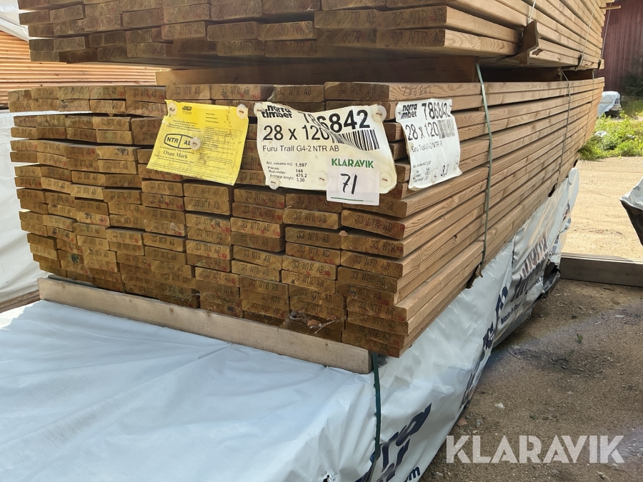 Trall G4-2 28x120/ 1,597m3   Impregnerat