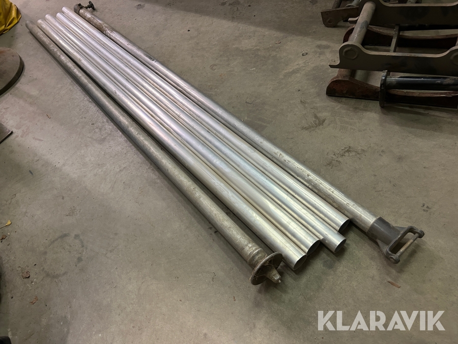 Aluminiumrör 60 mm,  6 st