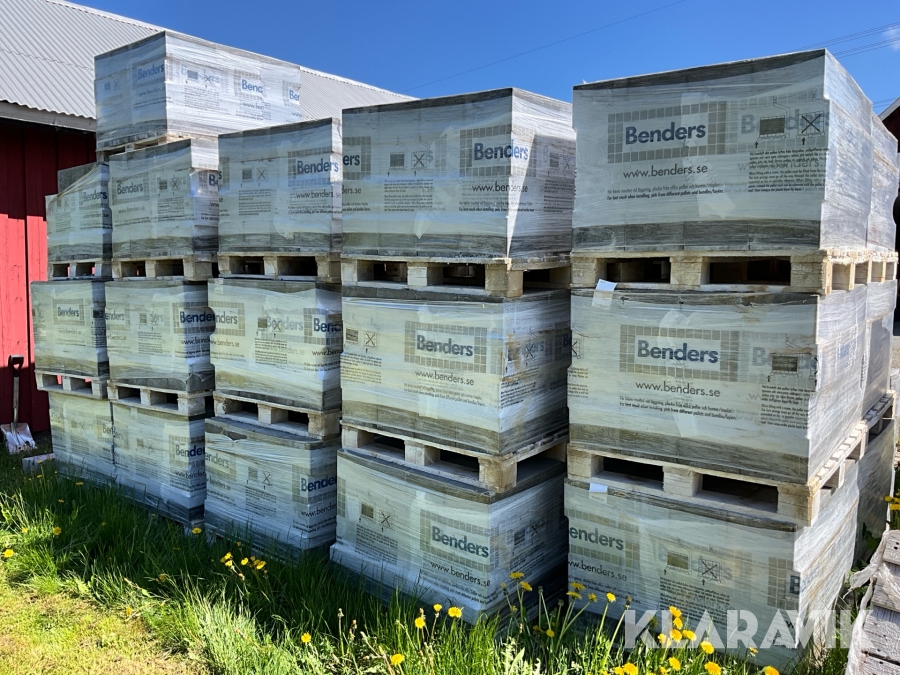 Parti med mursten Benders Labyrint skarp maxi 350x210x140mm grå 1488st