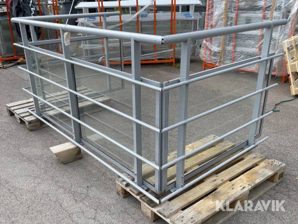 Balkongräcke 2.50x1.50m 3st