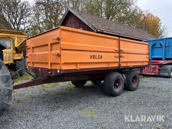 Spannmålsvagn Velsa 10R 10ton / Tipp / Lämmar