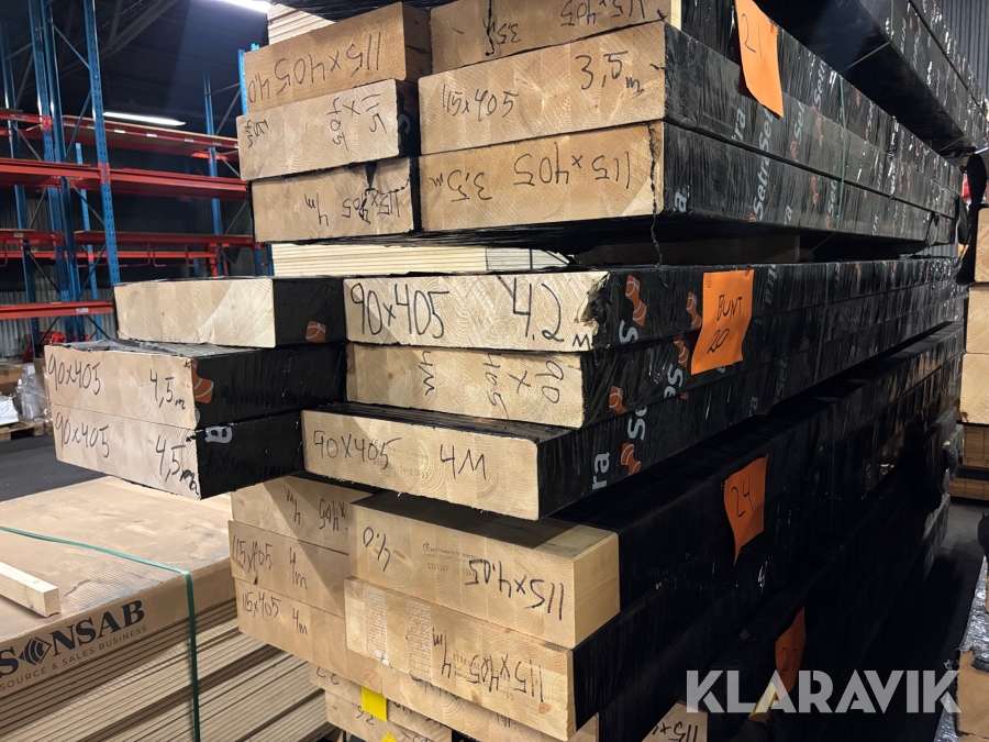Träbalkar 90x405mm