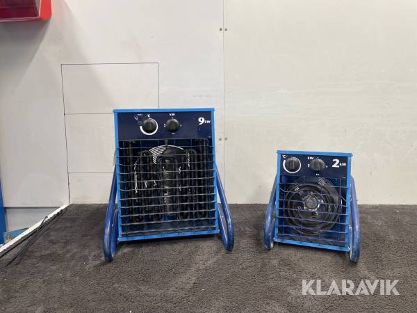 Varmluftsfläktar El-Björn VF9B, VF21A