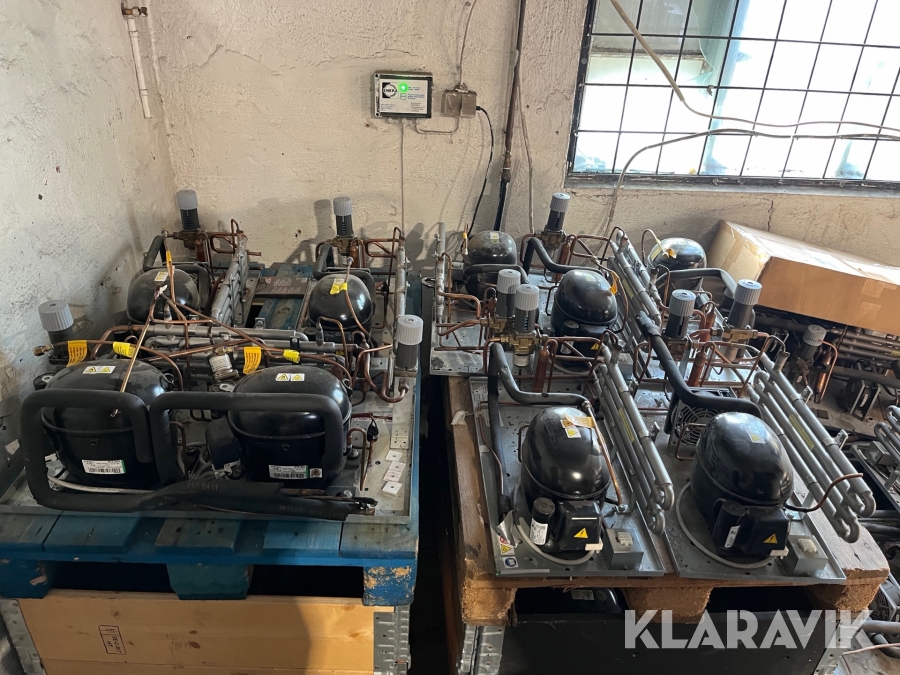 Kompressorer 33st Embraco med värmeväxlare