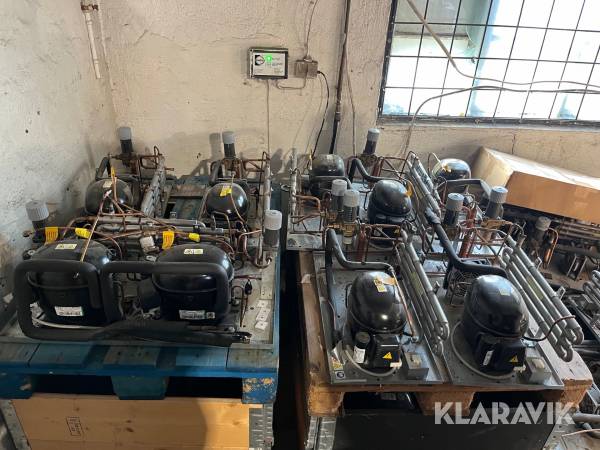 Kompressorer 33st Embraco med värmeväxlare