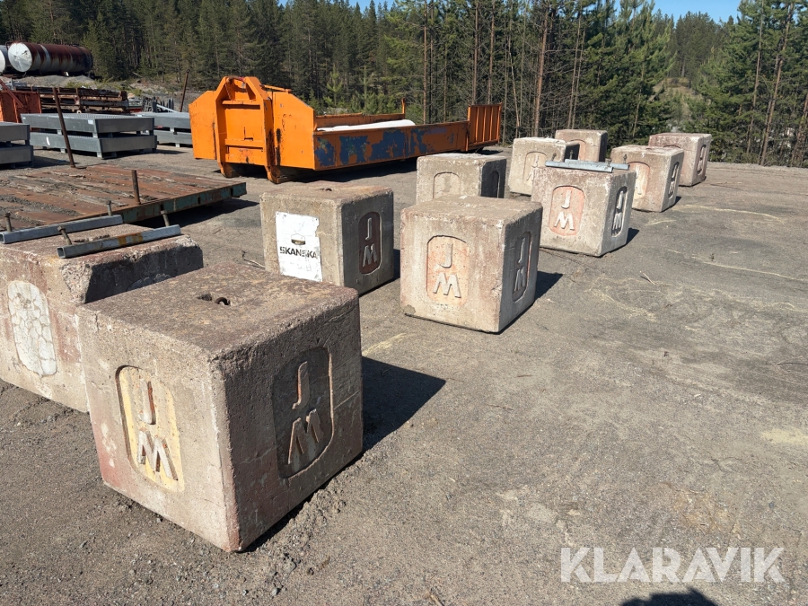 Betongfundament 10st