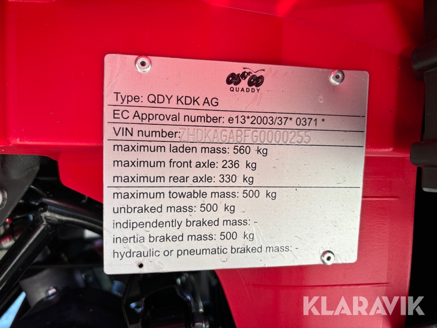 ATV Yamaha Quaddy Grizzly, Karlshamn, Klaravik auktioner