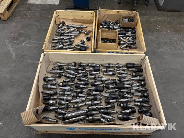 153st Verktygskonor SK40 med ER- och hydraulhylsor