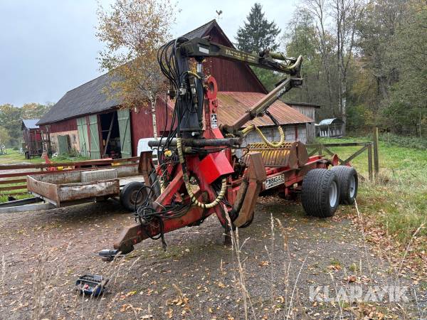 Lastväxlarvagn Bigab 10-14 med kran