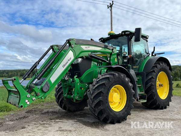 Traktor John Deere 6215R Ultimate Edition med frontlastare