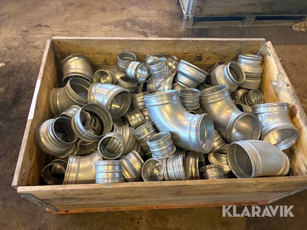 Parti kopplingar / krökar till ventilation