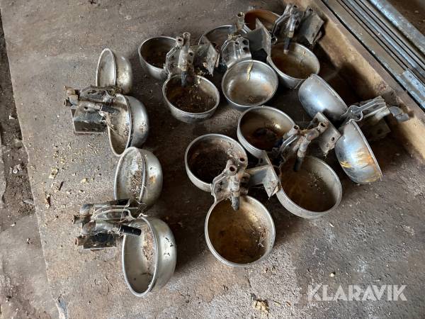 Vattenkopp i rostfritt 16st (8st dubbel)