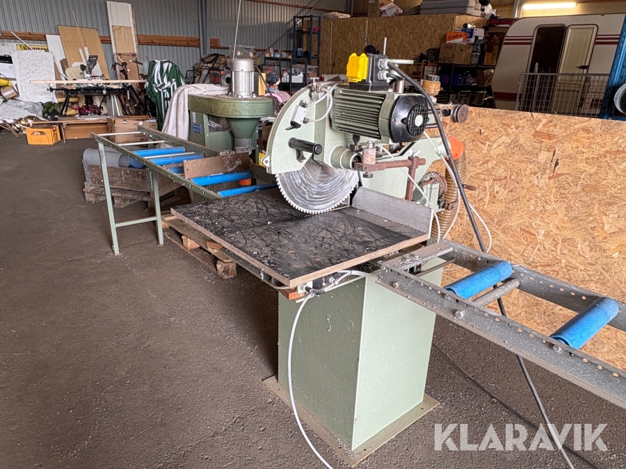Kap/ Gersåg Graule ZS170N med rullbanor och Papenbroock spånsug