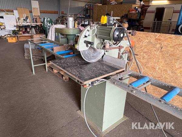 Kap/ Gersåg Graule ZS170N med rullbanor och Papenbroock spånsug