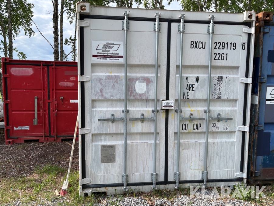 Container 20 fot förbered för isolering