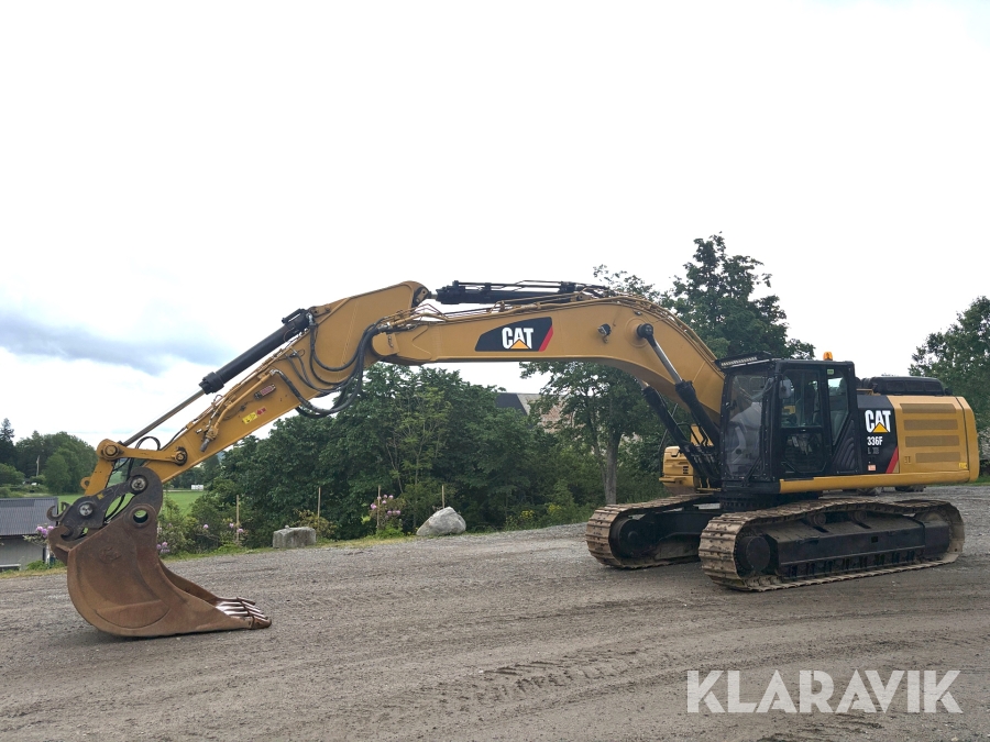 Grävmaskin CAT 336FLXE med skopa och GPS