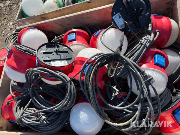Byggbelysning Garo Ball 230V 21W 2 pallar