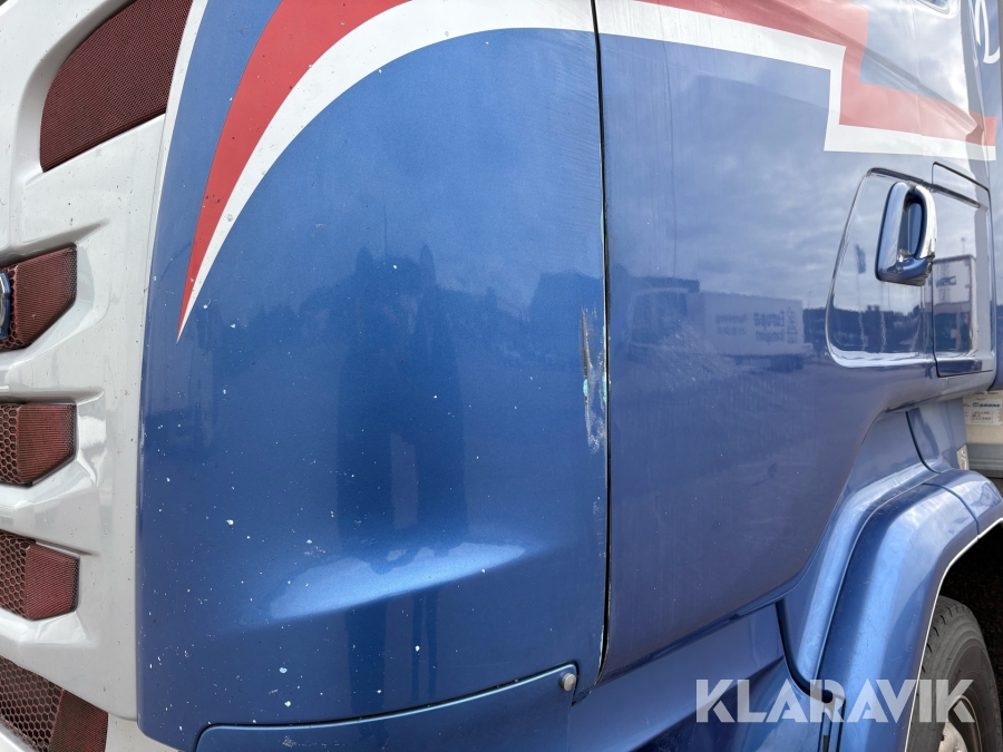 Lastbil Scania R580 med öppningsbar sida & bakgavellyft