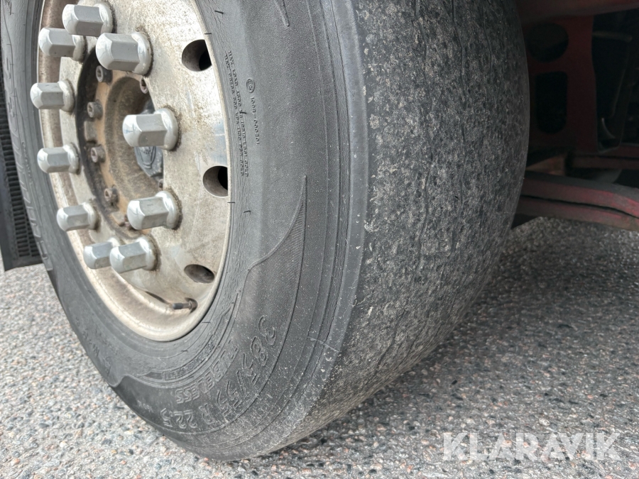 Lastbil Scania R580 med öppningsbar sida & bakgavellyft