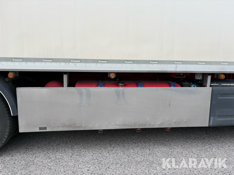 Lastbil Scania R580 med öppningsbar sida & bakgavellyft