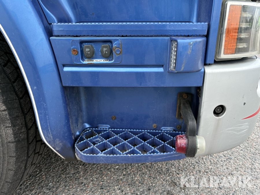 Lastbil Scania R580 med öppningsbar sida & bakgavellyft