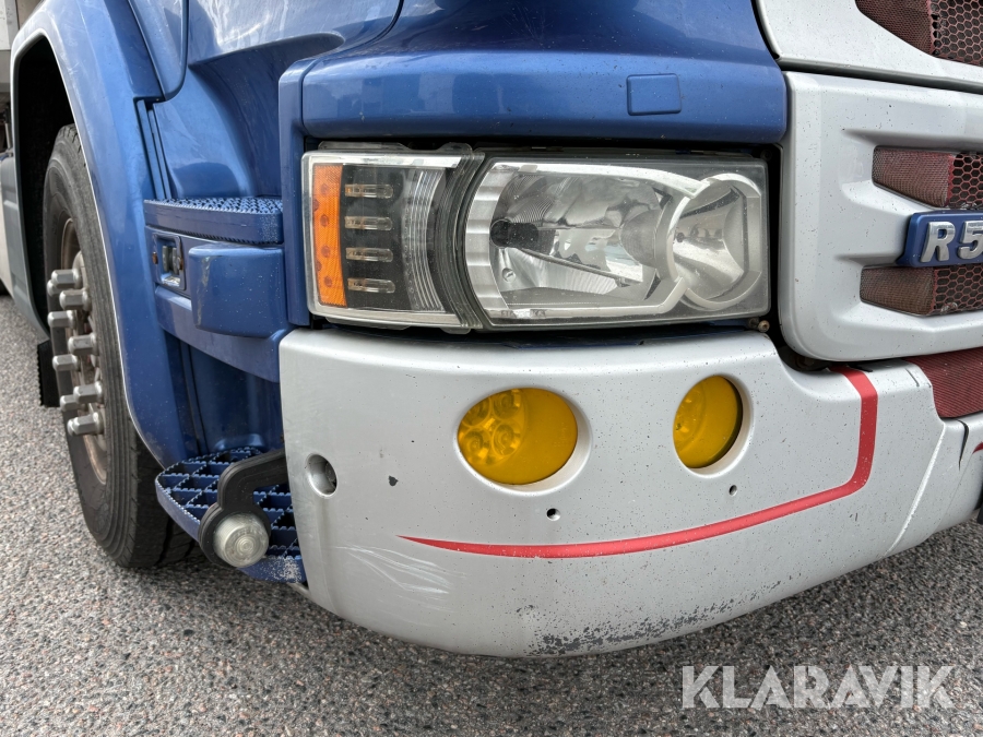 Lastbil Scania R580 med öppningsbar sida & bakgavellyft