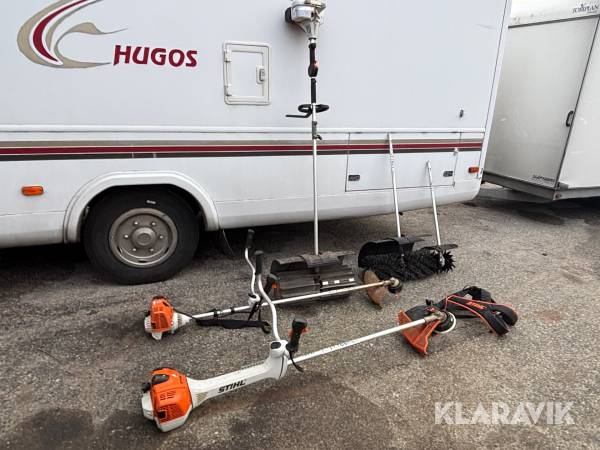 Parti med trädgårdsmaskiner Stihl