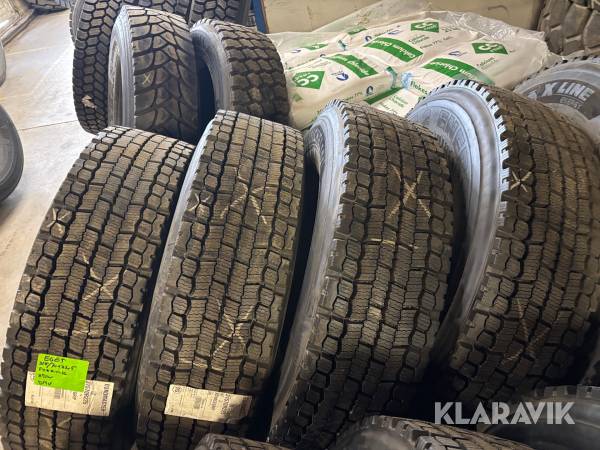 Lastbilsdäck Michelin XDW Icegrip regummerade. 4 st