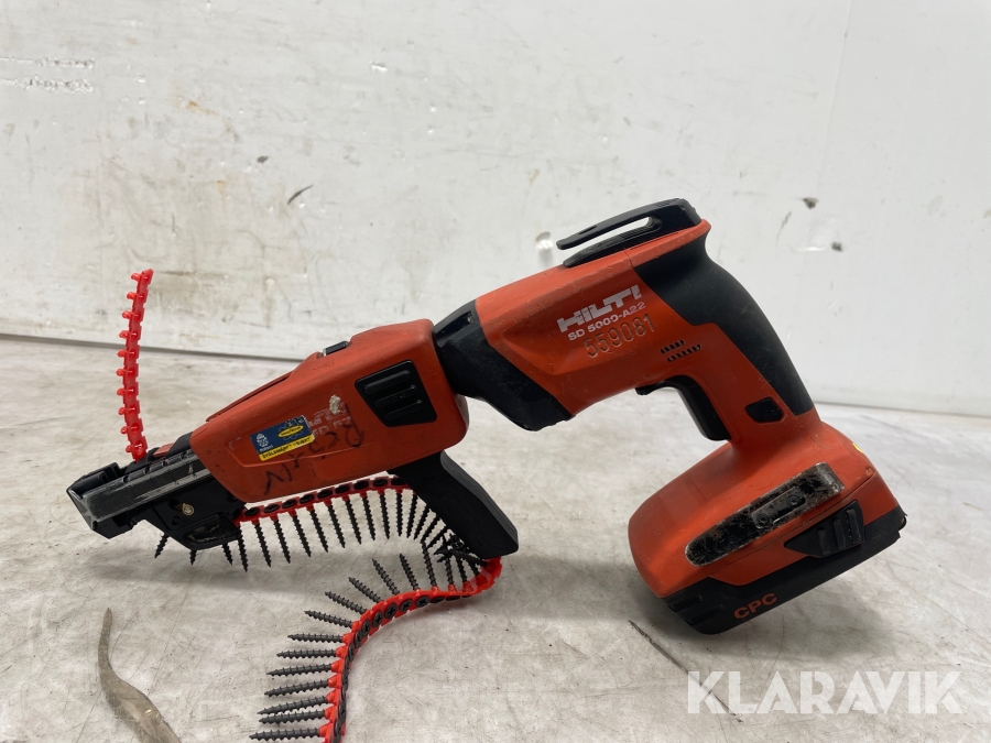 Automatskruvdragare Hilti SD5000-A22 & SMD 57, Svalöv, Klara