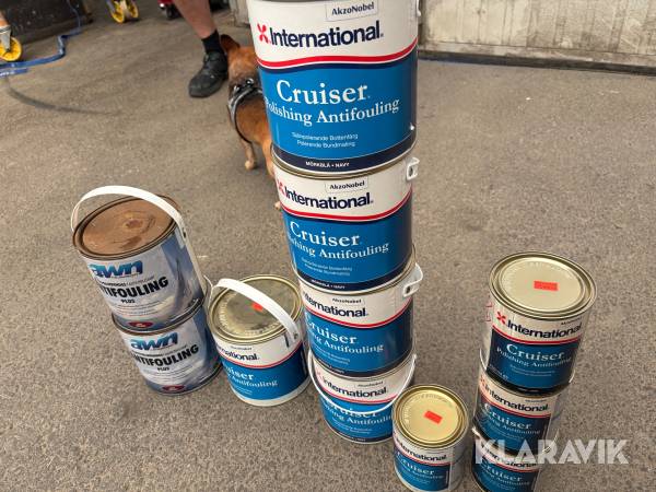 Parti med bottenfärg International Cruiser polishing Antifouling 11st