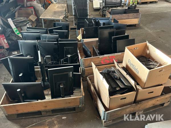 Datorskärmar och datortillbehör Samsung, Dell, Lenovo 8 pallar