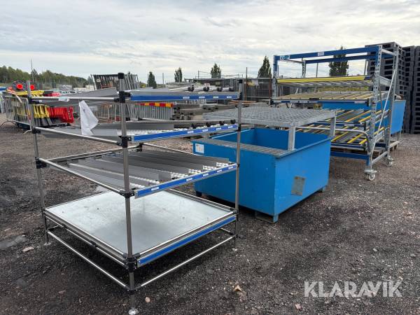Materialställ och container