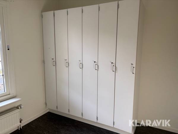 Låsbara skåp 12st