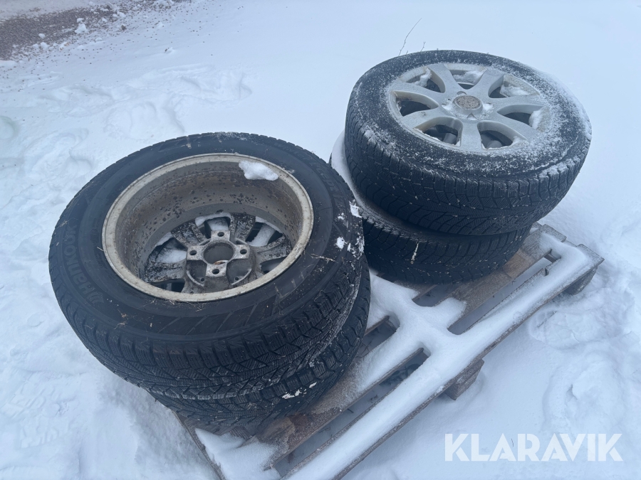 Vinterdäck på fälg Hankook 195/65R15 4st