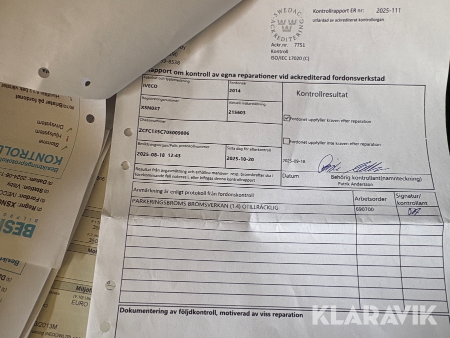 Skåpbil med kylaggregat & bakgavellyft Iveco 35-170