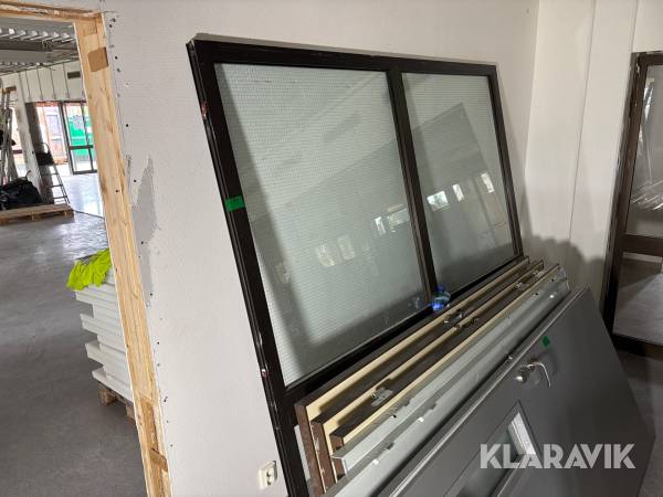Glasparti Götaverken aluminium, 3 st