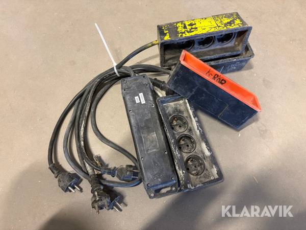 Förgreningskabel 230v 5st