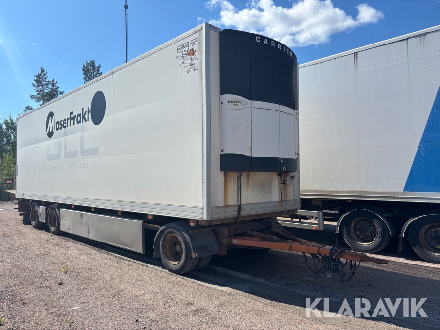 3-axligt släp HFR PK24 med Bakgavellyft och kylaggregat