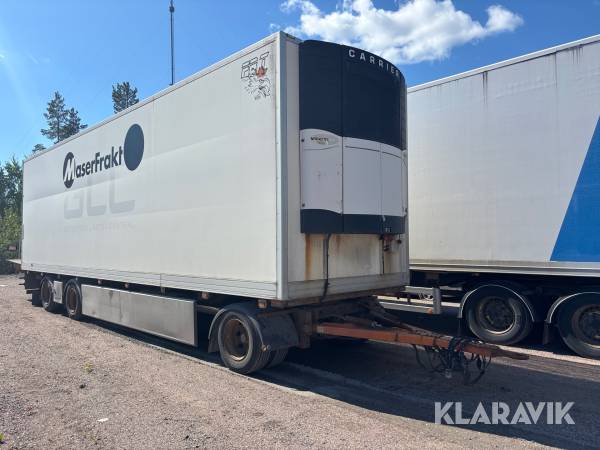 3-axligt släp HFR PK24 med Bakgavellyft och kylaggregat