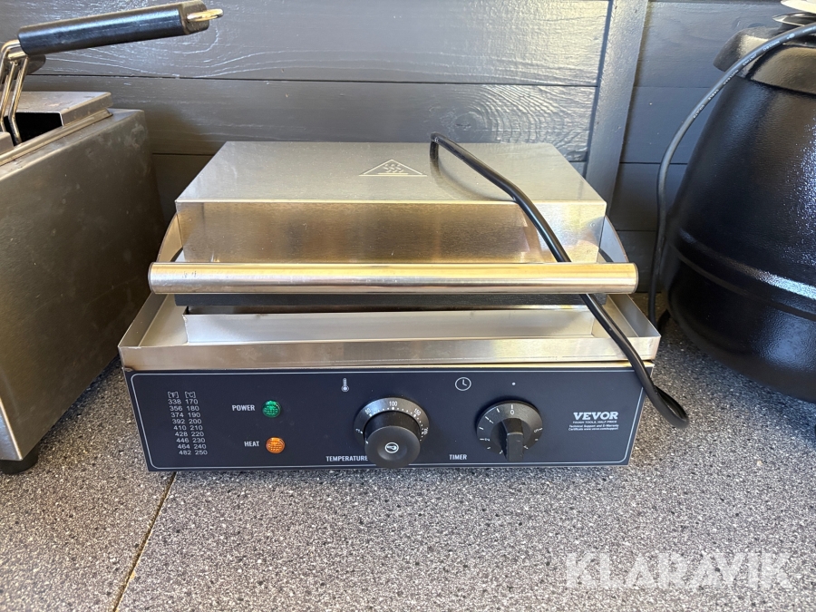 Kontaktgrill/paninipress Vevor HT-10