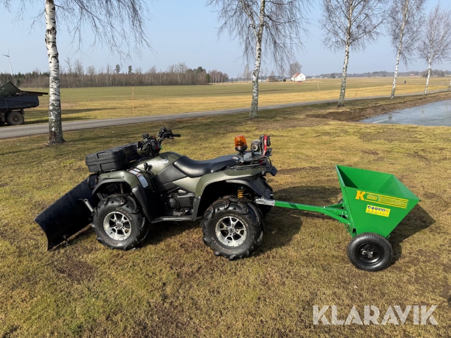 Atv Suzuki LTA750XP 4x4 med sandspridare