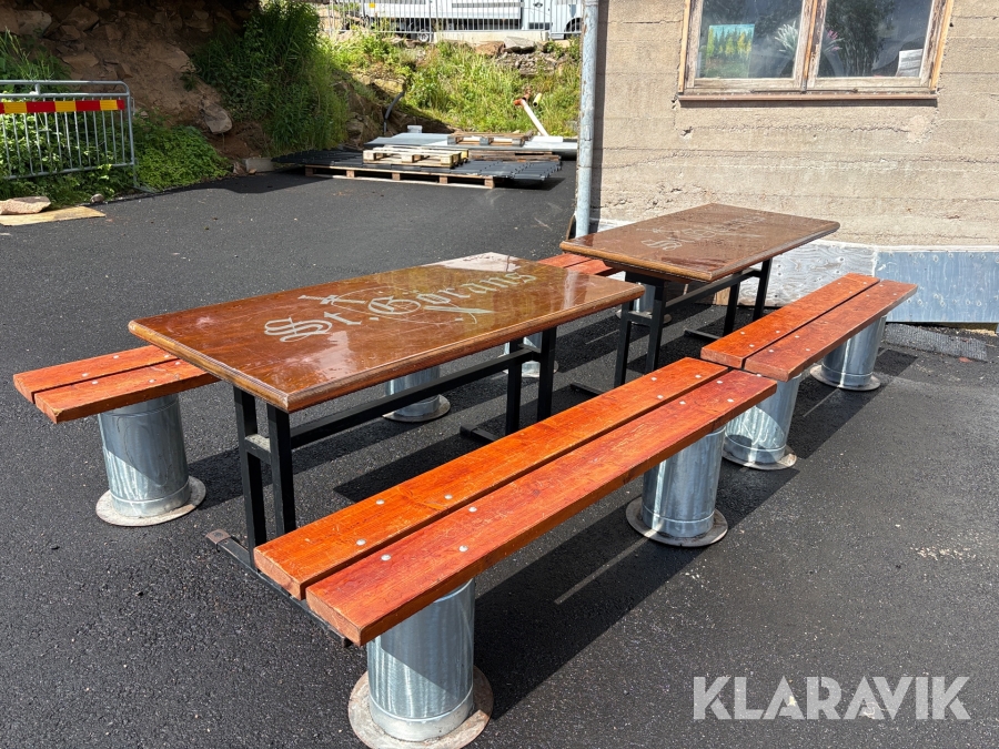Bord med bänkar