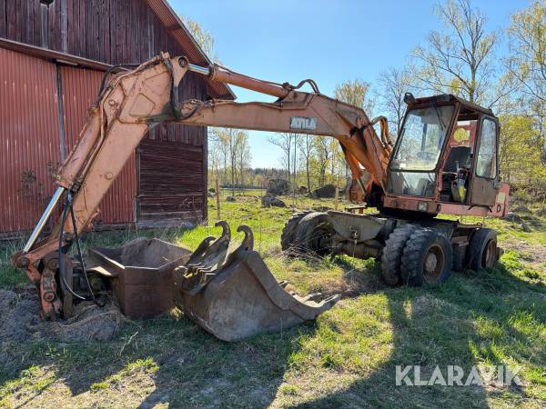 Hjulgrävare Atila 1302D inkl tandskopa och planerskopa