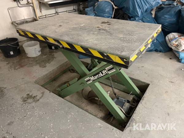 Hydrauliskt Saxliftsbord Marco