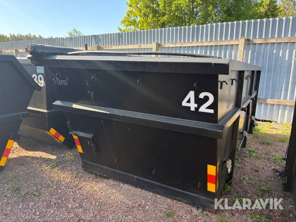 Liftdumpercontainer Dinacon 10 m3 med kapell 1 st