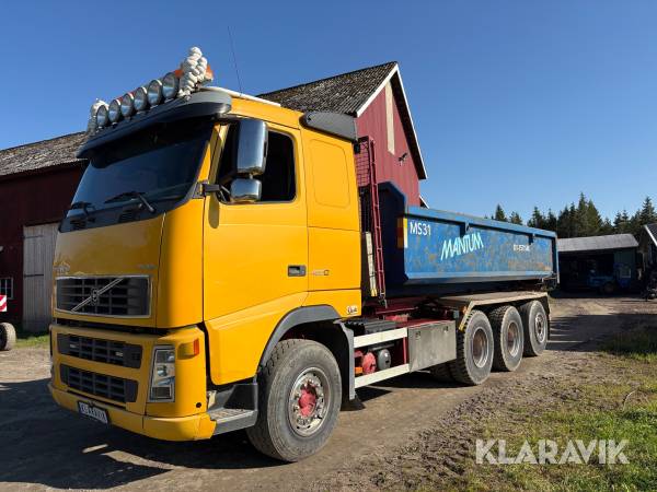 Lastväxlare Volvo FH 12 6X4 med maskinflak