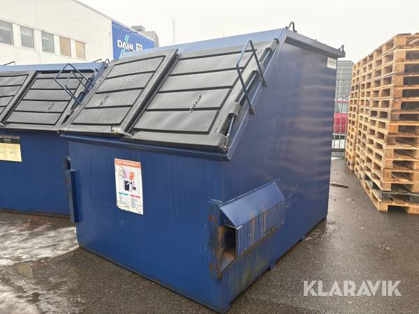 Frontlastarcontainer med luckor